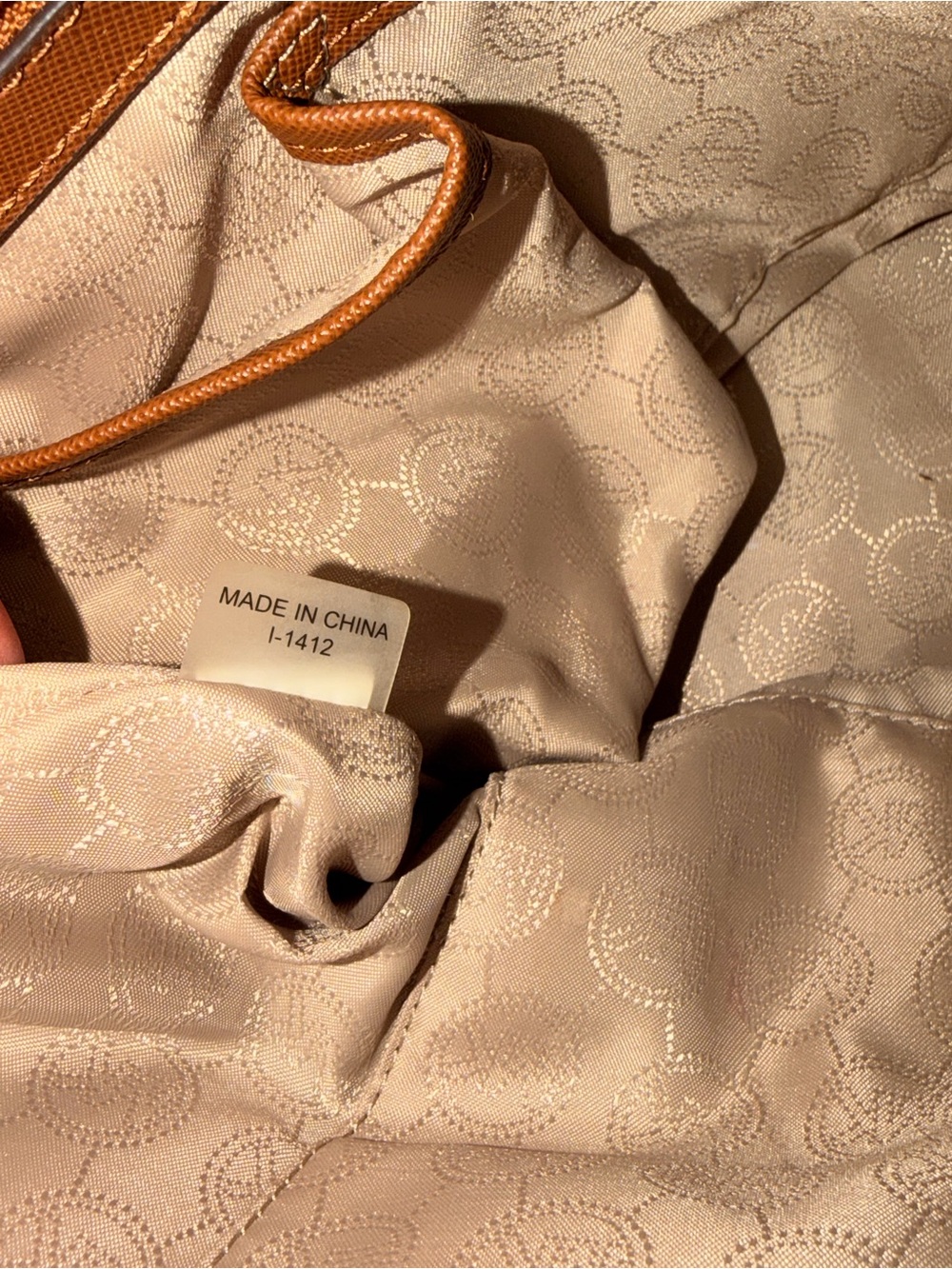 Michael Kors brown Saffiano Leather Tote with Gold Hardware - Picture 6 of 14